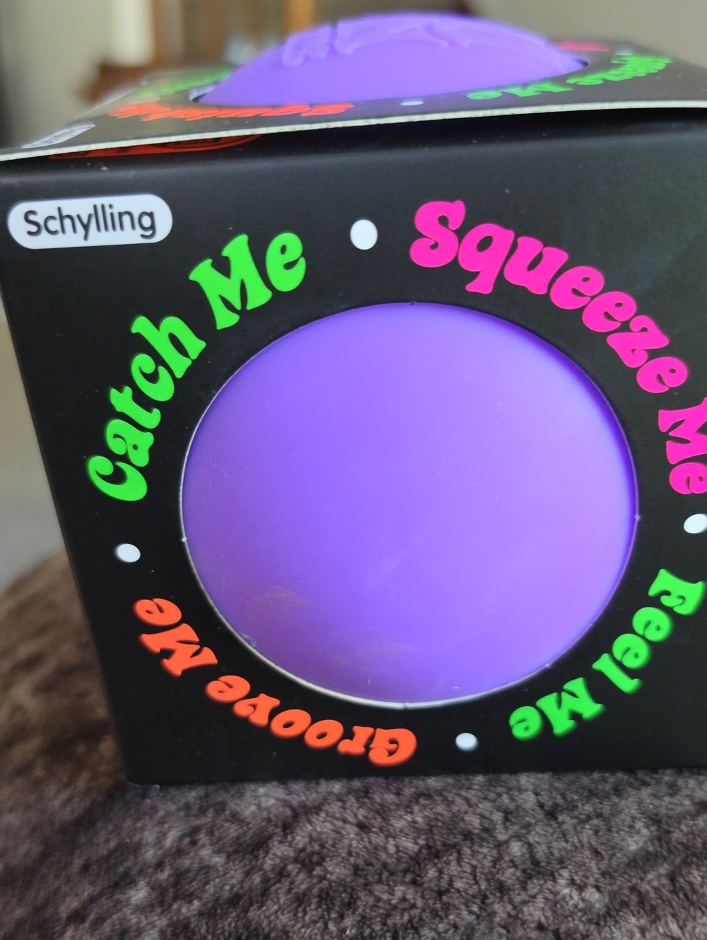 Purple Squeeze Me Catch Me Stress Ball